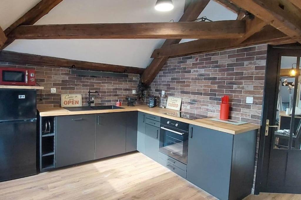 Apartmán *New*Les Amandines Le Loft* Wifi Allevard Exteriér fotografie